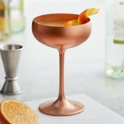 Stolzle 2730008T/2585 Glisten 8 Oz. Copper Coupe Glass - 6/Case
