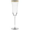 10 Strawberry Street Windsor 5.5 Oz. Gold Band Champagne Flute - 4/Pack