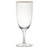 10 Strawberry Street Markle 16 Oz. Gold Rimmed Water Goblet - 4/Pack