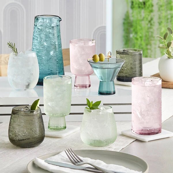 Acopa Pangea 13 Oz. Gray Stemless Wine Glass - 12/Case - Image 5